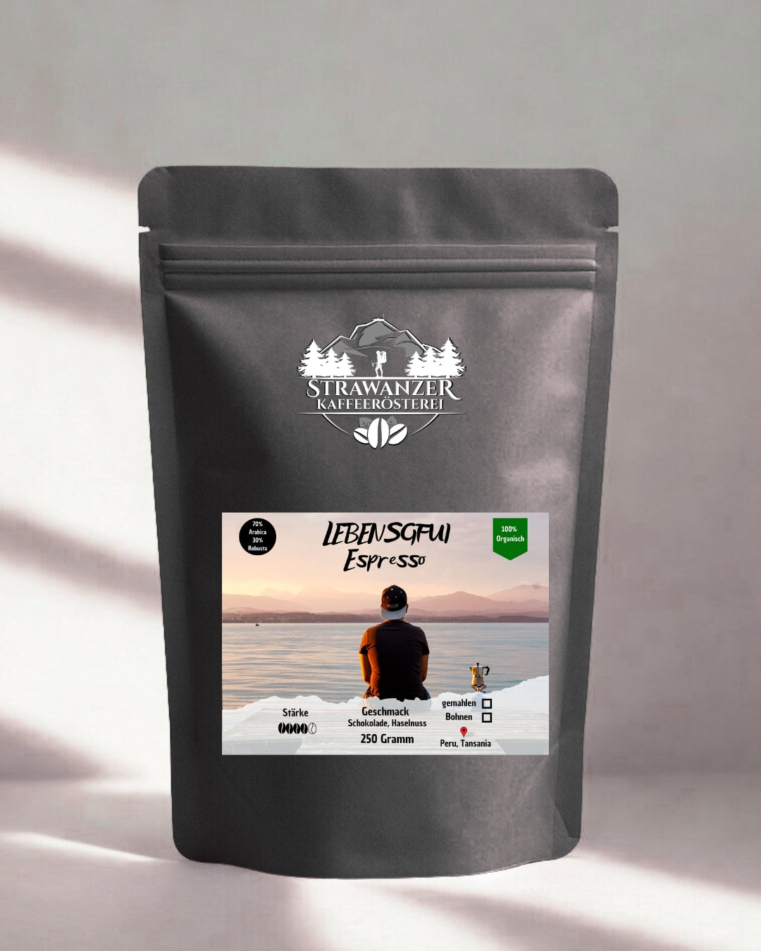 Tütenbild Lebensgfui Espresso 250 Gramm