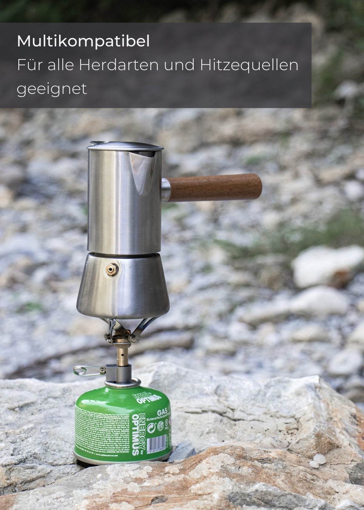 Espressokocher aus Edelstahl 5-6 Tassen