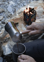 Espressokocher aus Edelstahl 5-6 Tassen