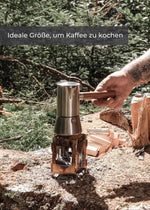 Espressokocher aus Edelstahl 5-6 Tassen