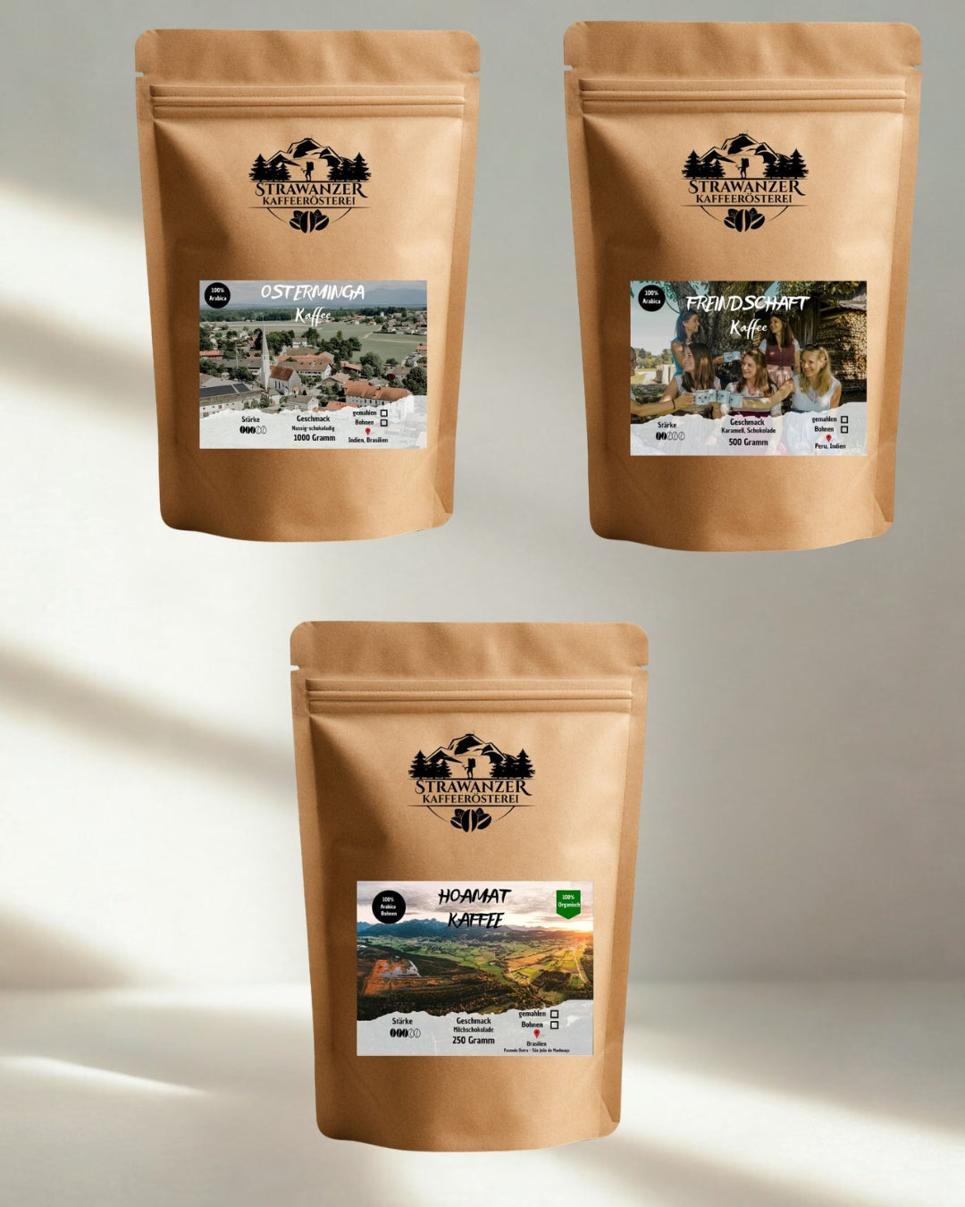 Alle 4 Kaffeesorten in einem Paket