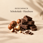 Geschmack: Schokolade und Haselnuss