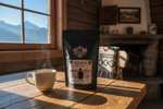 Lebensgfui Espresso rustikale Almhütte